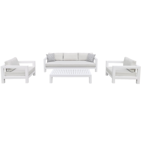 Monroe Sofa Set White