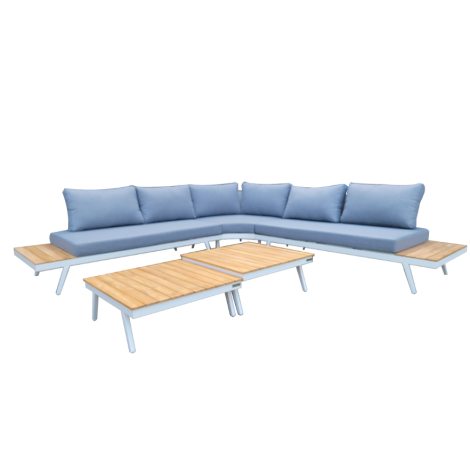 Orbit L-Shape Sofa With Coffee Table 