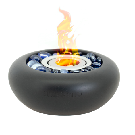 Fire Bowl With Snuffer & Steel Burn Chamber With Durable Wick