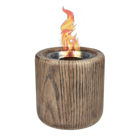 Fire Bowl With Snuffer & Steel Burn Chamber With Durable Wick