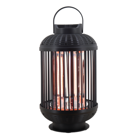 Electric Patio Heater Double Carbon Tube Black/Brown Box