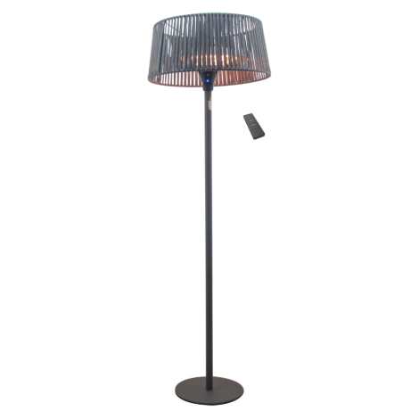 Electric patio heater/Double Heating Lamp-Grey