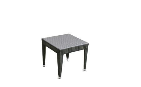 RATTAN SQUARE SIDE TABLE BROWN-SUNCOAST