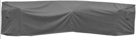 Suncoast Outdoor Ripstop Breathable Furniture Cover For L-Shape Sofa-Grey (NO RETURN)