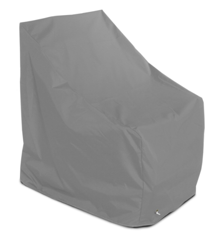 RIPSTOP BREATHABLE OUTDOOR FUTNITURE COVER FOR SINGLE CHAIR/DINING CHAIR GREY
