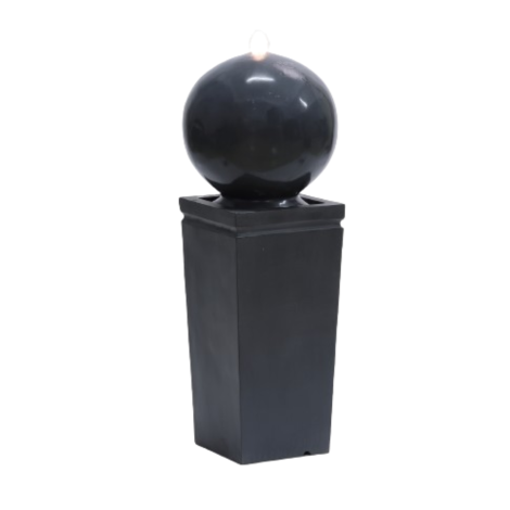 Ball Block Graden Water Fountain With LED Light 
