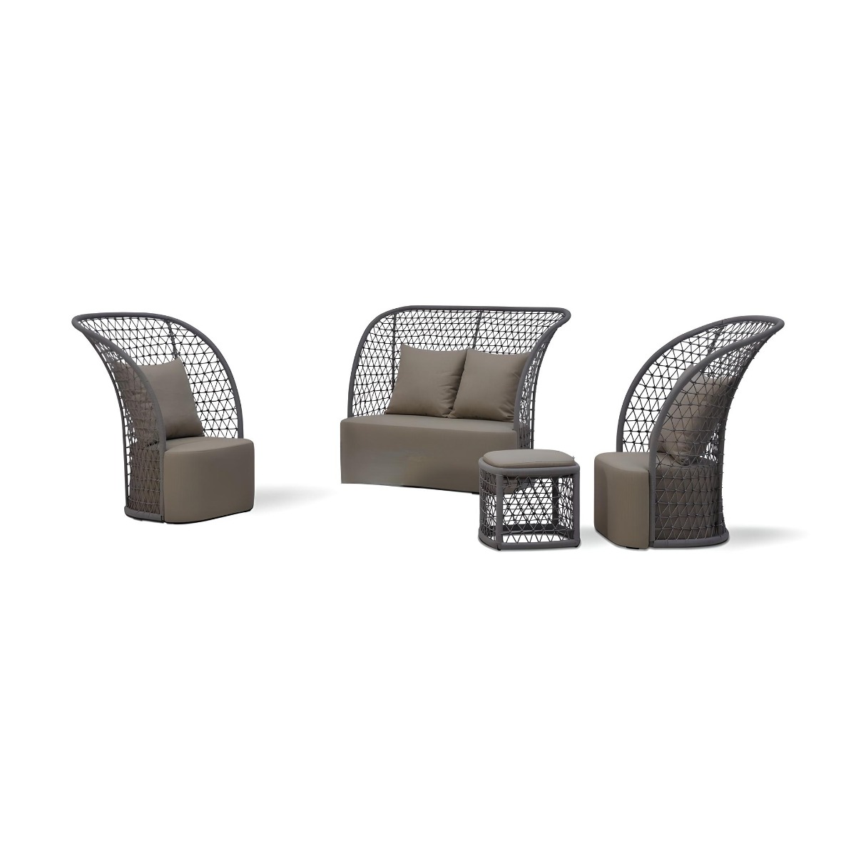 Cobb Sofa Set - Taupe