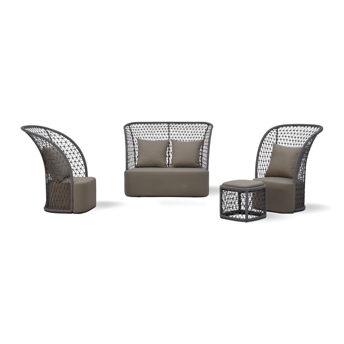 Cobb Sofa Set - Taupe