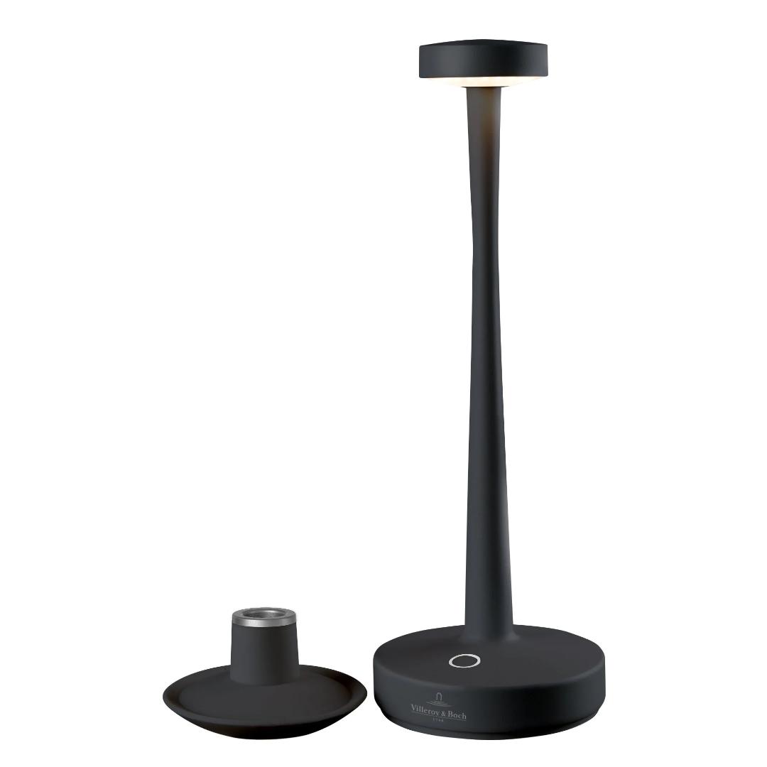 Villeroy & Boch Aarhus Table Lamp / Candle Holder - Black