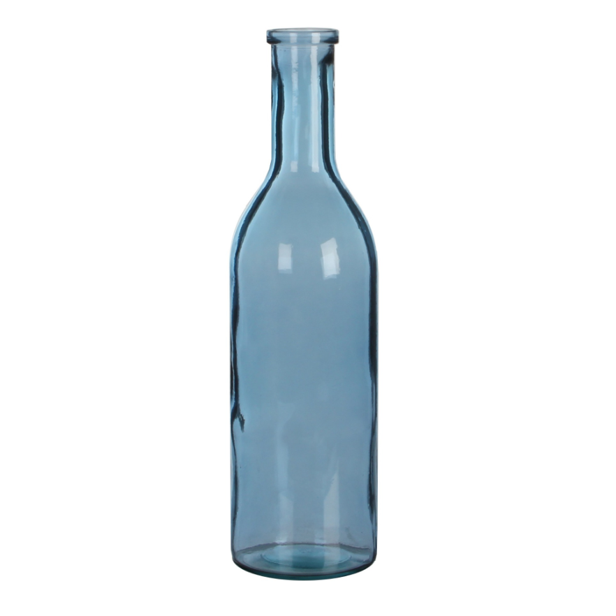 Rioja Decorative Glass Bottle Light Blue