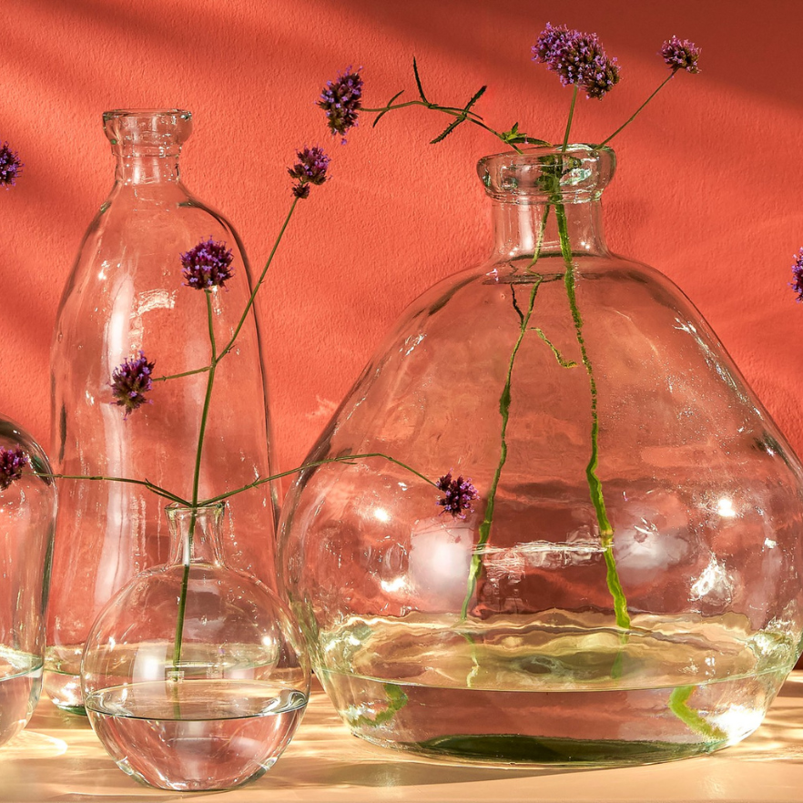 Suncoast Outdoor Organic (L) Vase- Clear/Transparent