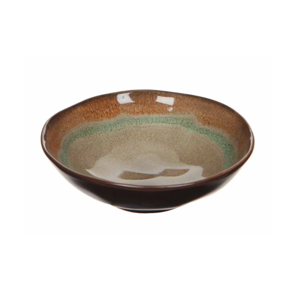 Todi Stoneware Ceramic Bowl-Brown