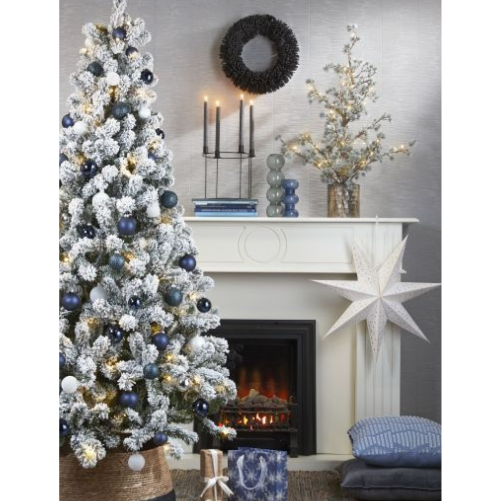Millington Christmas Tree Frosted Tips 600 White 