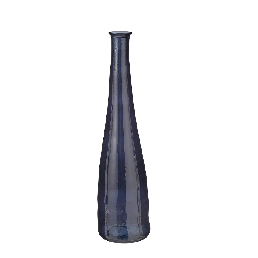 Pinto Outdoor Recycled Glass Vase - Black
