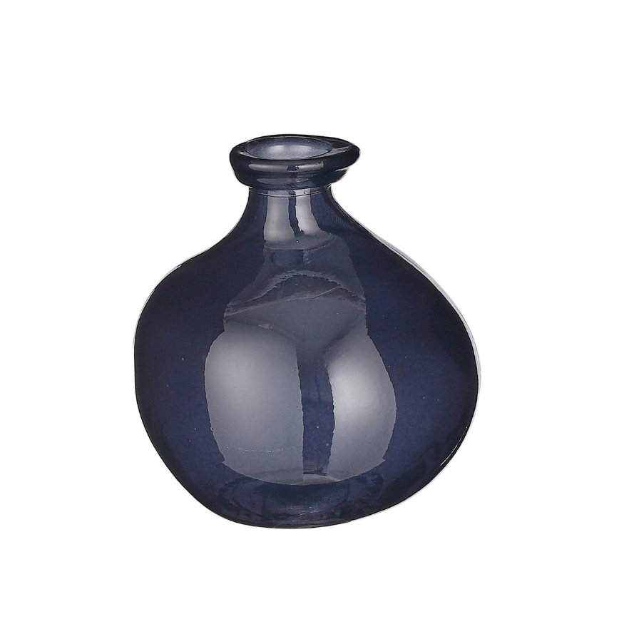 Pinto Outdoor Recycled Glass Vase - Black