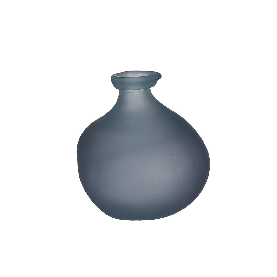 Pinto Outdoor Recycled Glass Vase- Grey