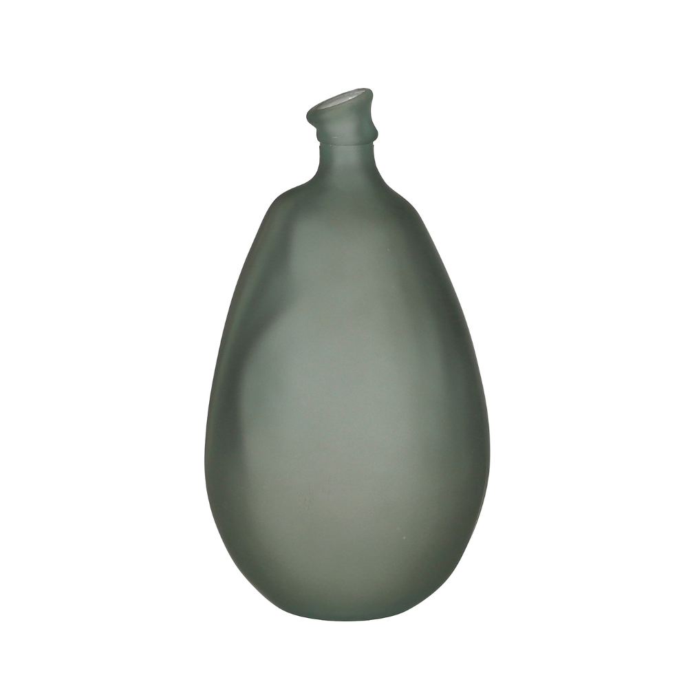 Pinto Vase Recycled Glass - Petrol Green 