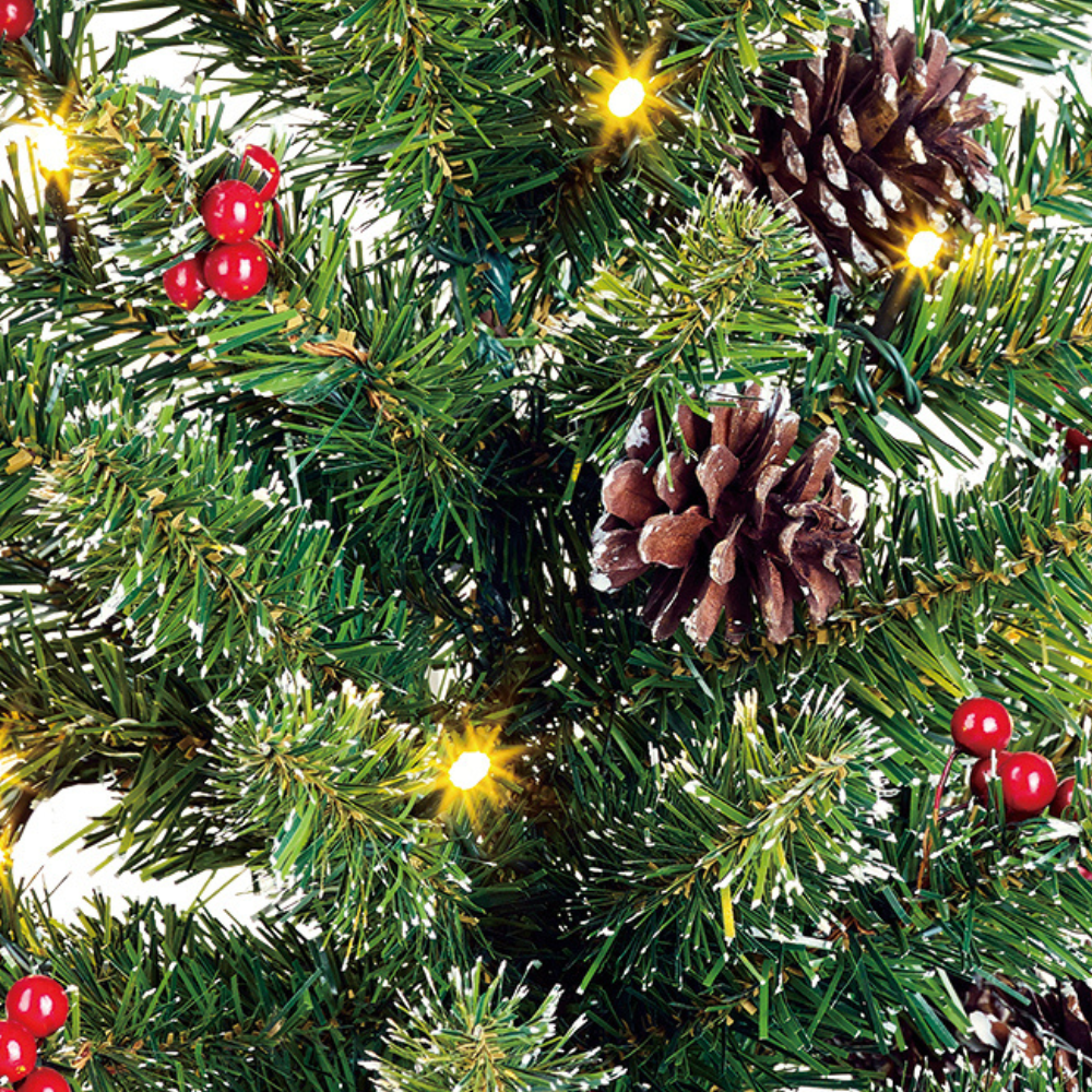 Creston Artificial Christmas Tree Led Battery Operated With Burlap 20 
