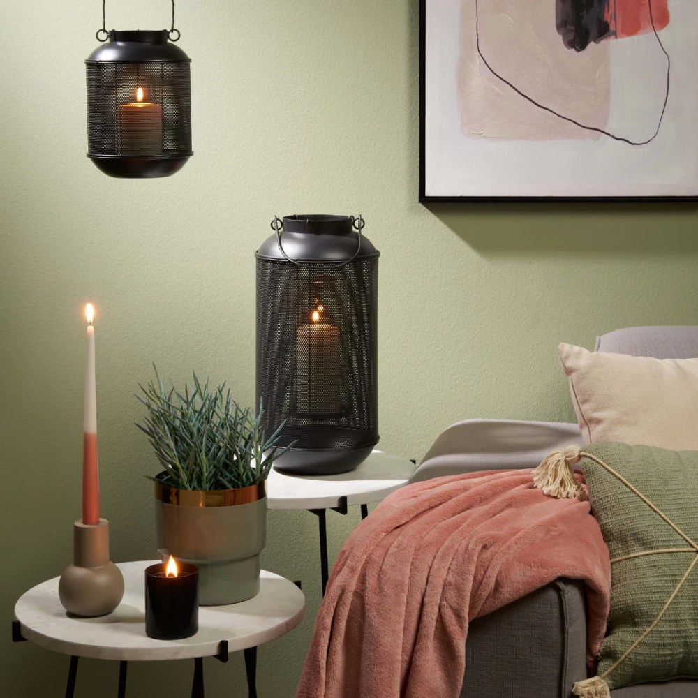 Borneo Outdoor Lantern (L) - Black 