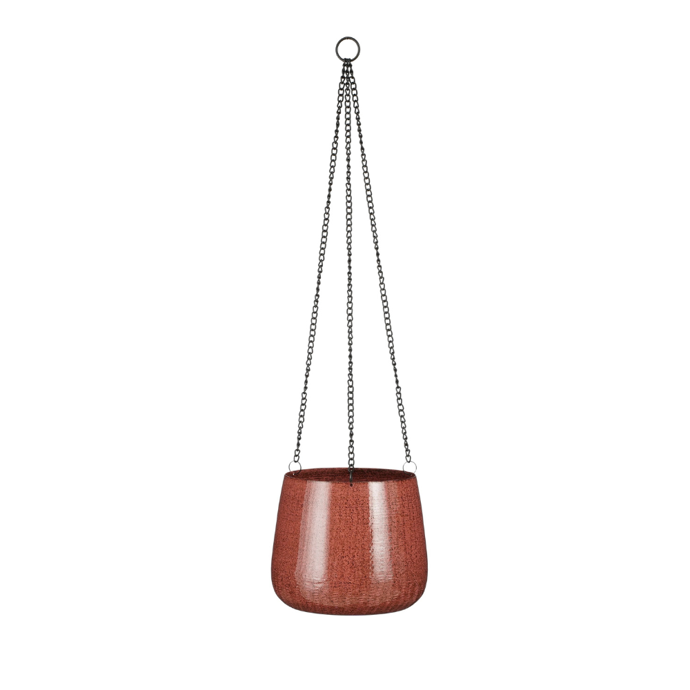 Benson Hanging Pot Planter (S) - Dark Red 