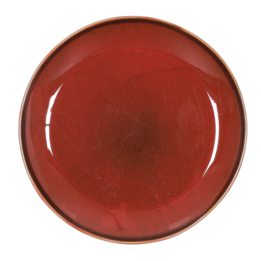 Rhea Ceramic Dinner Plate - Brown 