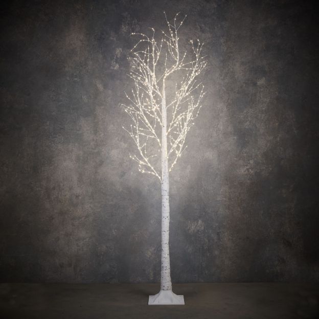 Birch Dried Tree Classic White With 750 Led And Timer