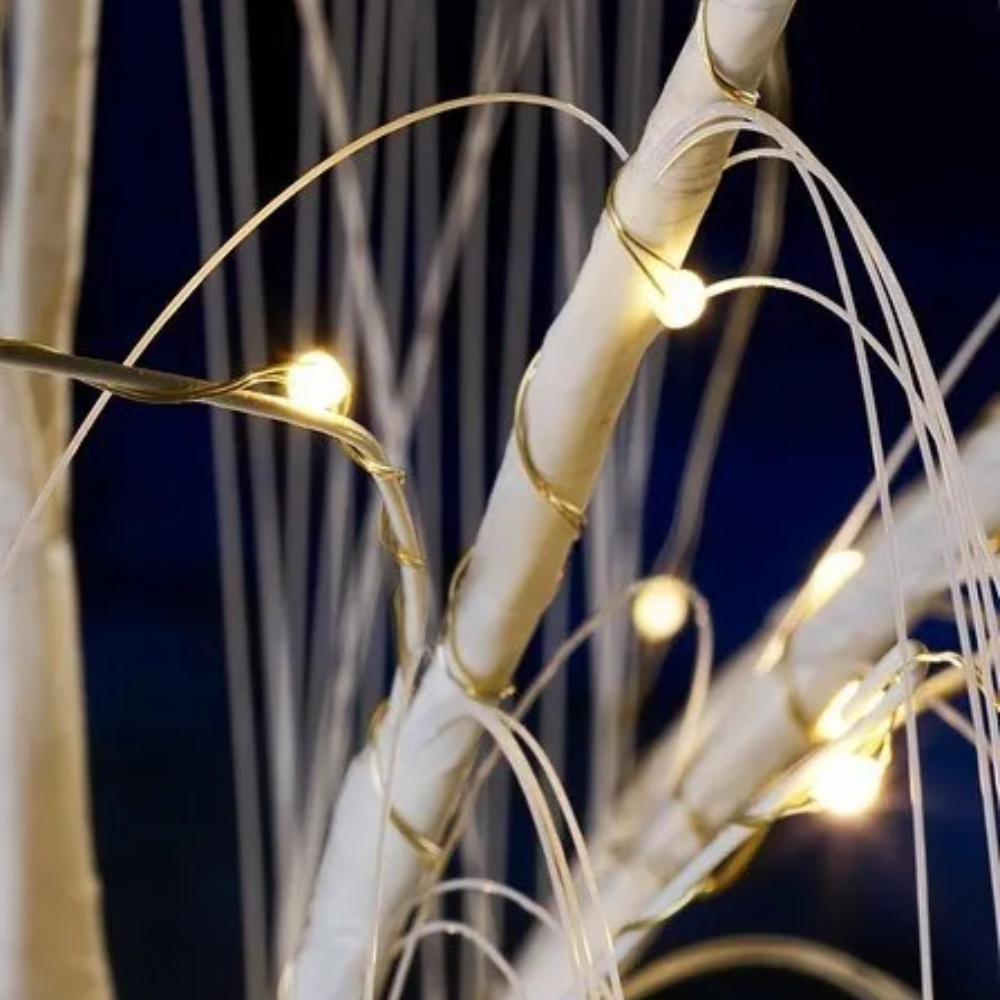 Willow Decorative Tree With 400 LED Lights And Timer White 
