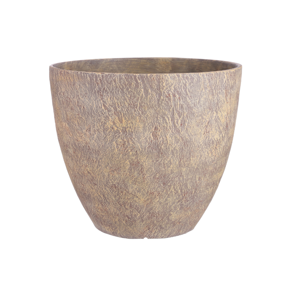 Bravo Round Pot Planters (M) - Brown