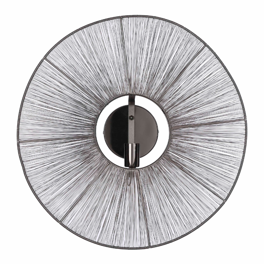 Bodil Round Wall Lamp (L) - Black 