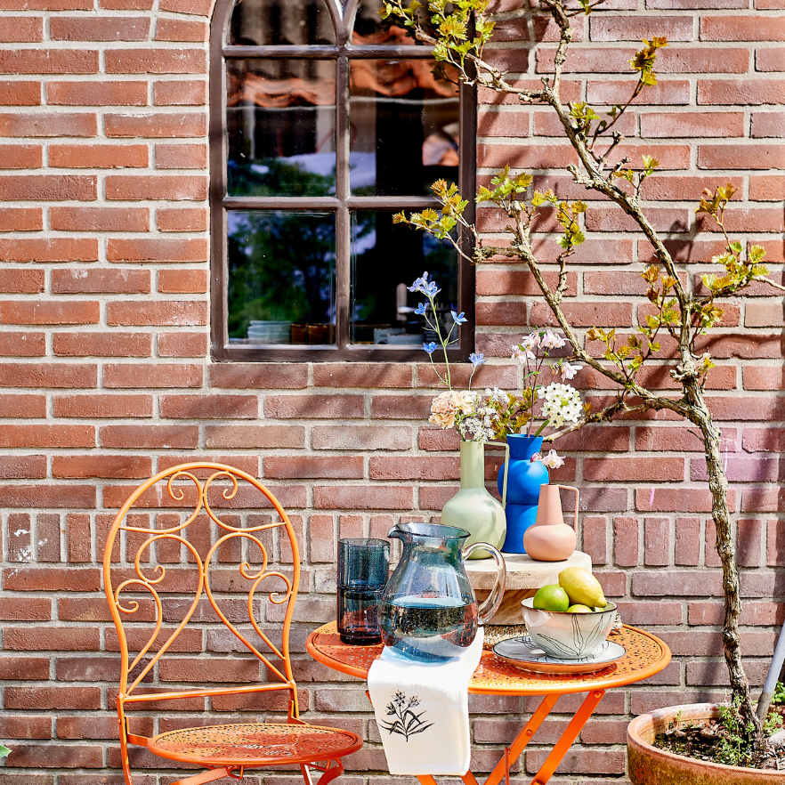 Caia Outdoor Glass Jug-Blue