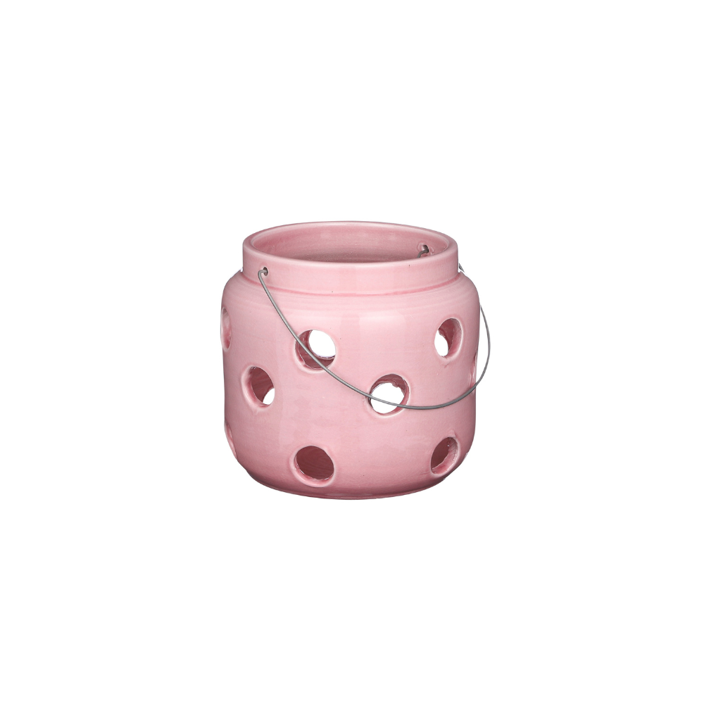 Arena Ceramic Lantern (S) - Pink 