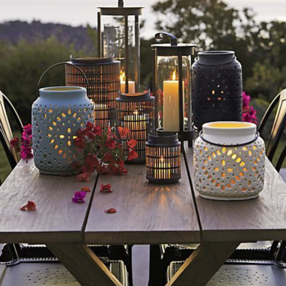 Arena Ceramic Lantern (L) - Pink 