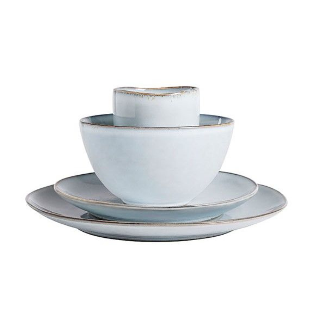 Tabo Stoneware Dining Set 16 Pcs - Grey