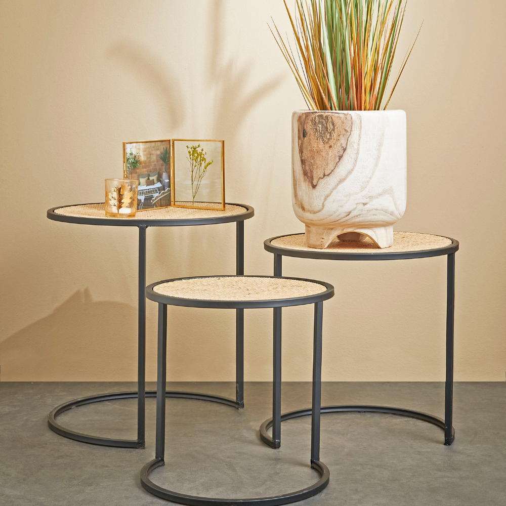Salto Outdoor Side Table (M) - Brown