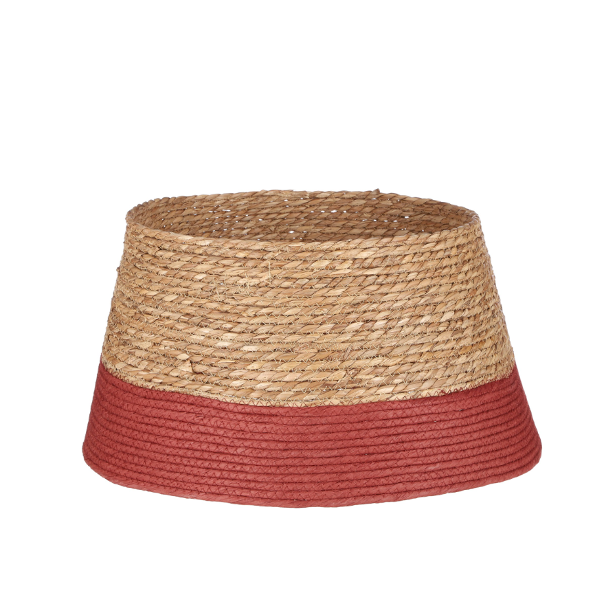 Treeskirt Made Of Natural Jute Dark Red