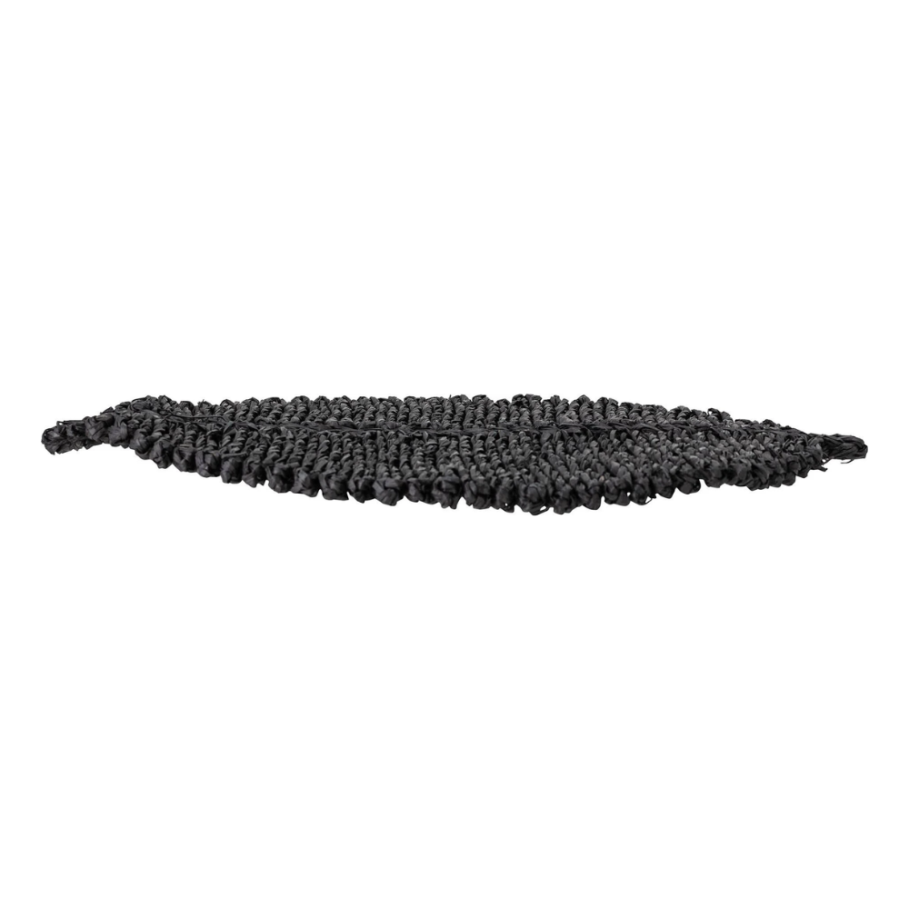 Leaf Shaped Placemat - Black