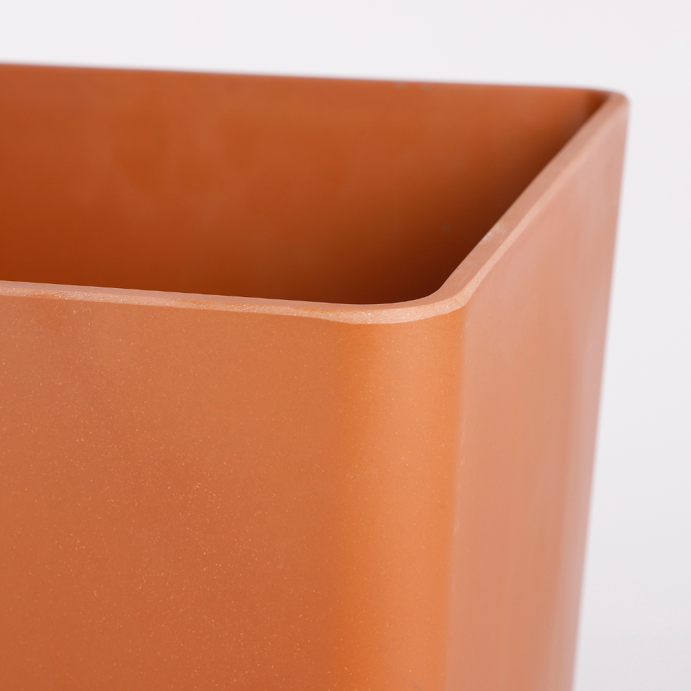 Orion Outdoor Square Pot With Stand For Planters - Brown