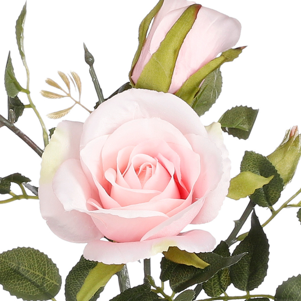 Artificial Rose In Pot - Pink