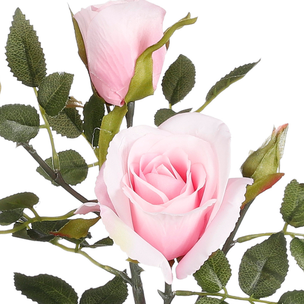 Artificial Rose In Pot - Peach