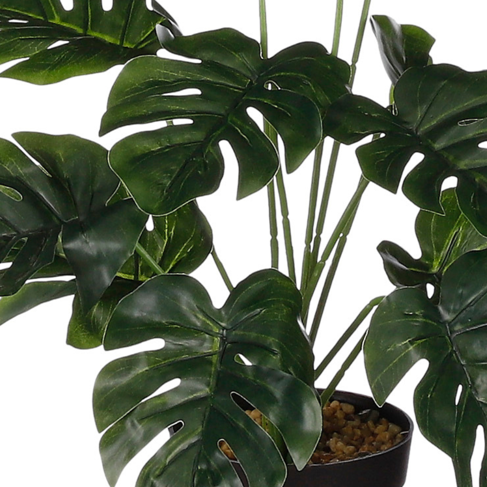 Monstera Artificial Plant in Pot - Green
