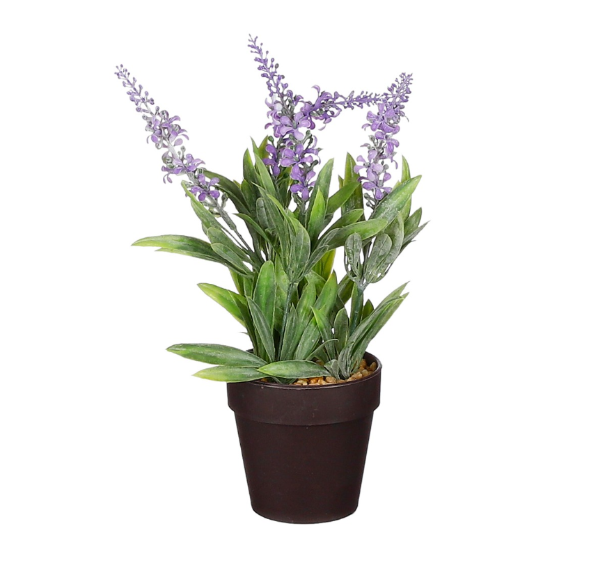 Artififcial Lavender In Pot- Purple