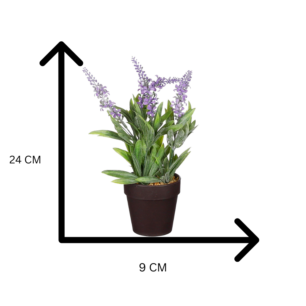 Artififcial Lavender In Pot- Purple