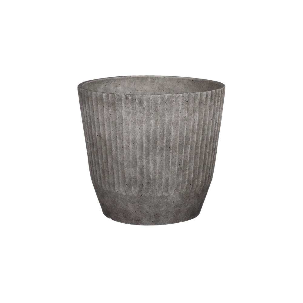Rio Outdoor Round Potholder/Planters - Grey
