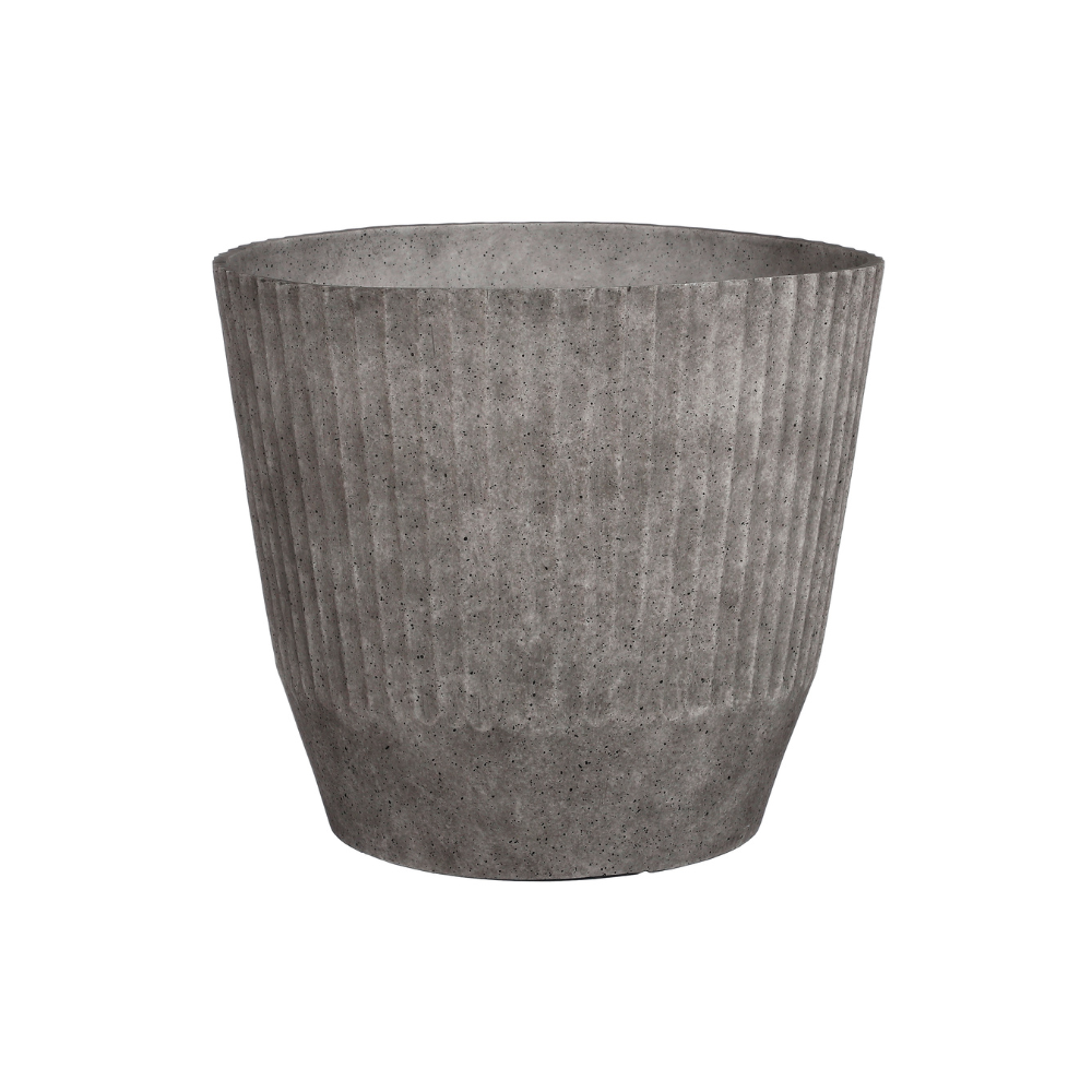 Rio Outdoor Round Potholder/Planters - Grey