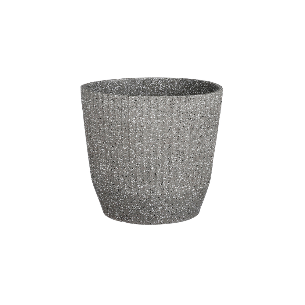 Rio Round Pot Planter Terrazzo (S) Grey