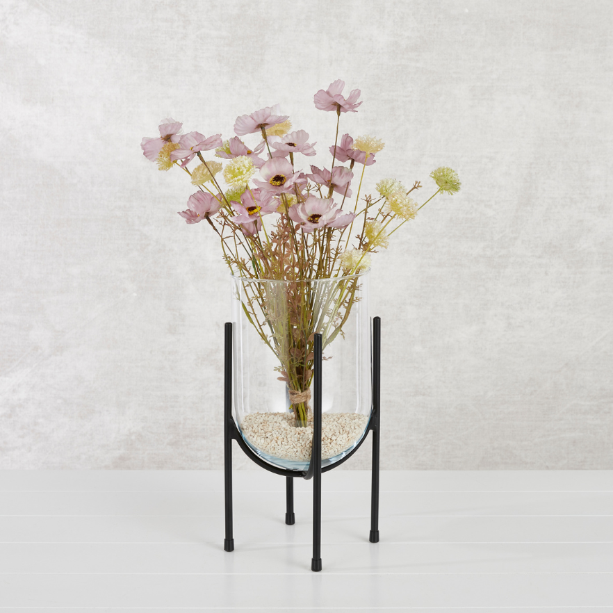 Jamey Glass Vase On Stand
