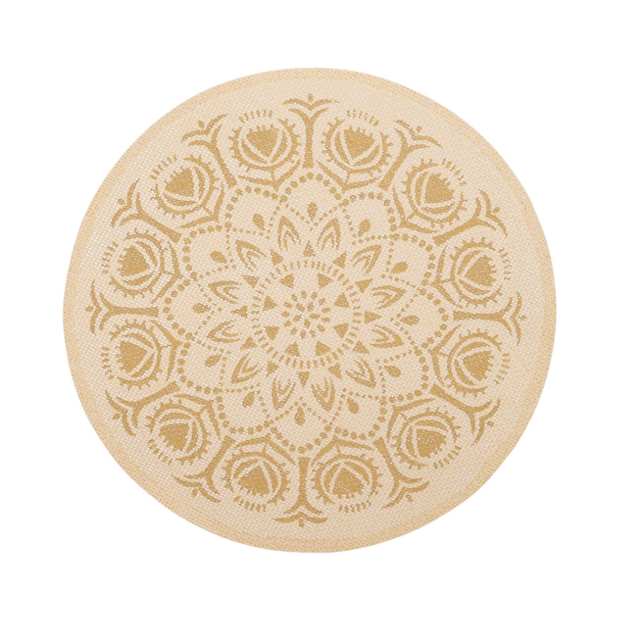 Suncoast Round Placemat-Brown