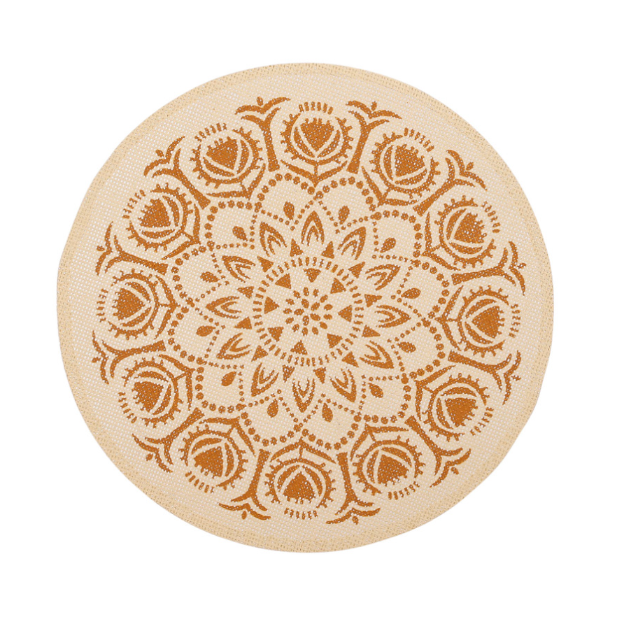Suncoast Round Placemat - Brown 