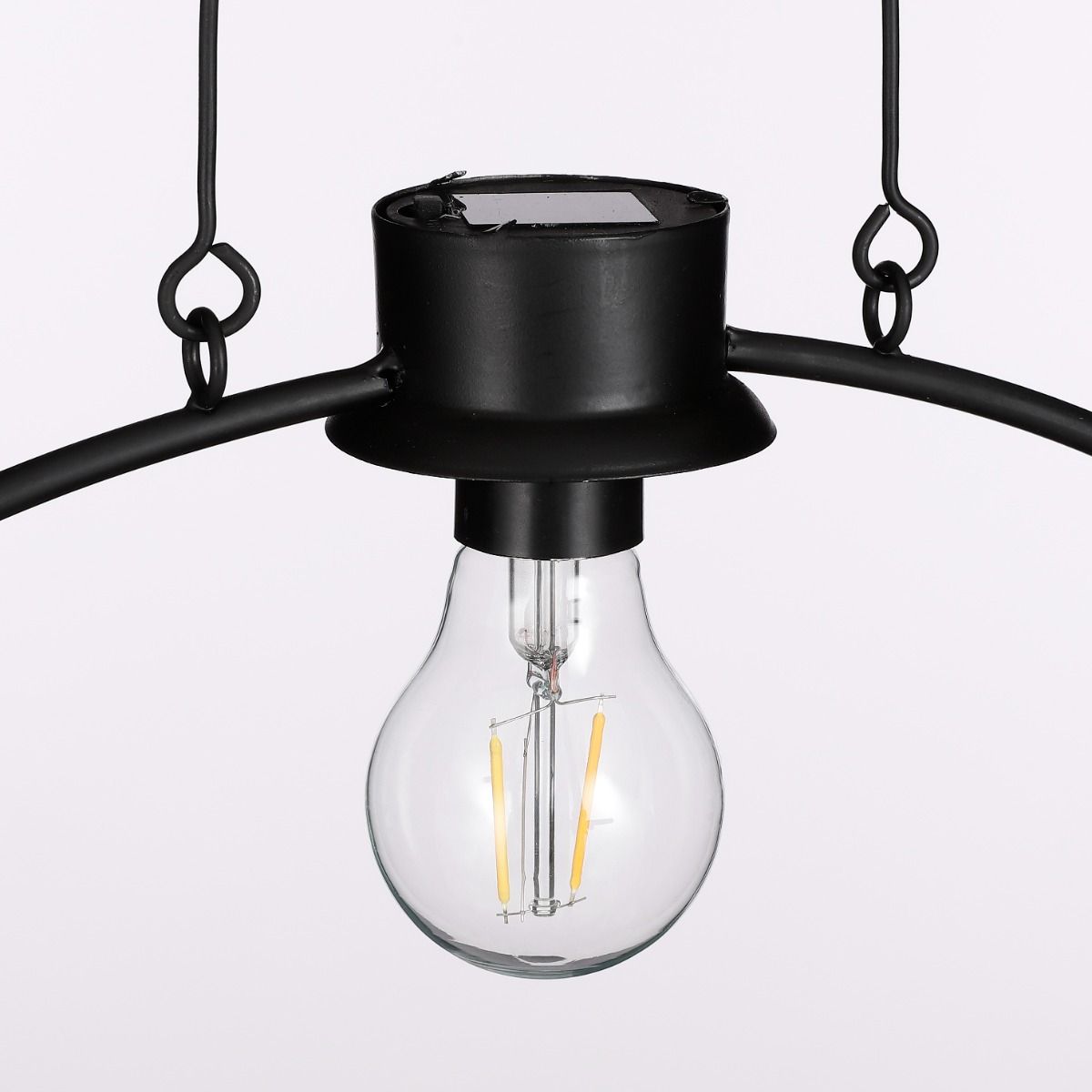 Dimitri Outdoor Solar Lamp With Pot - Black