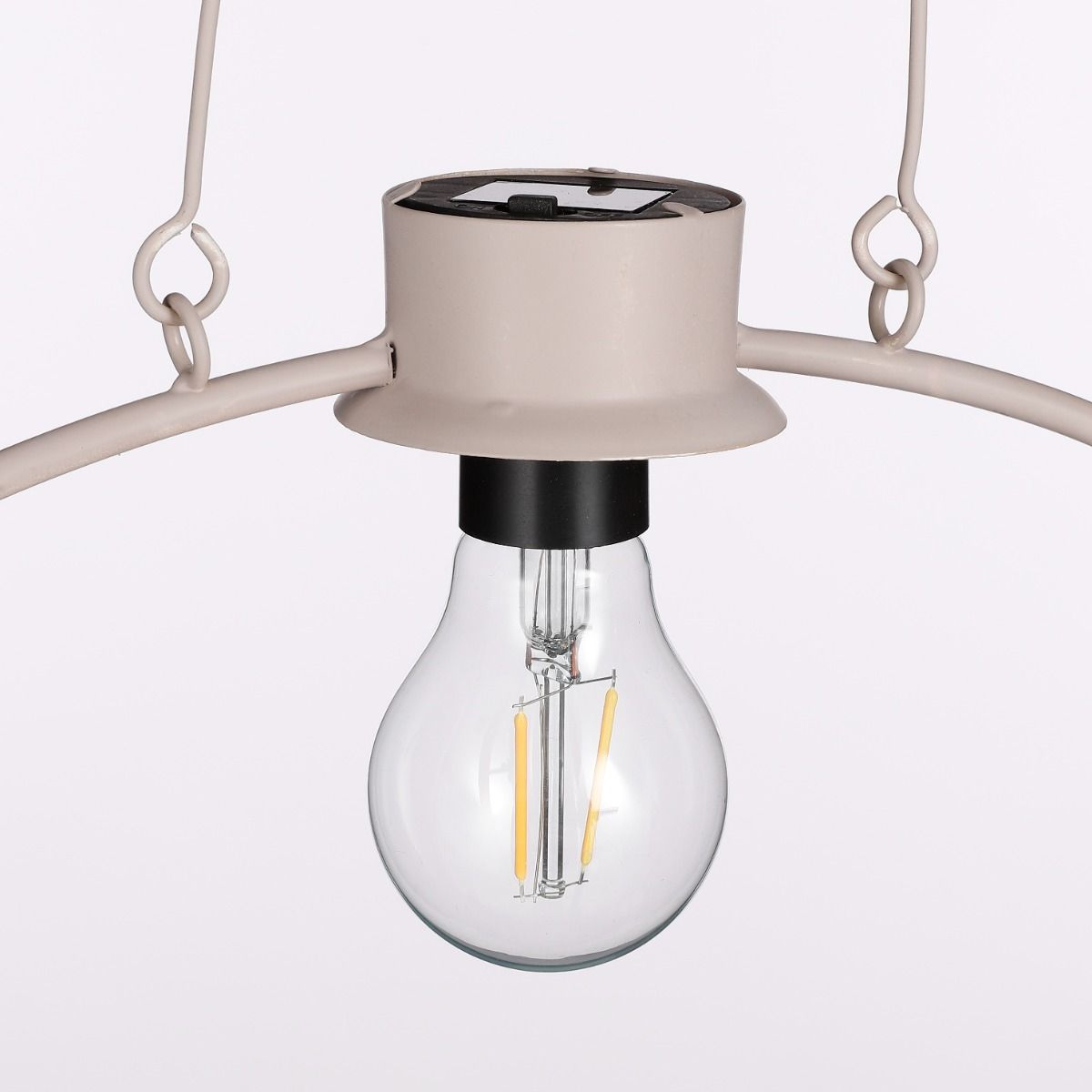 Dimitri Outdoor Solar Lamp With Pot - Grey